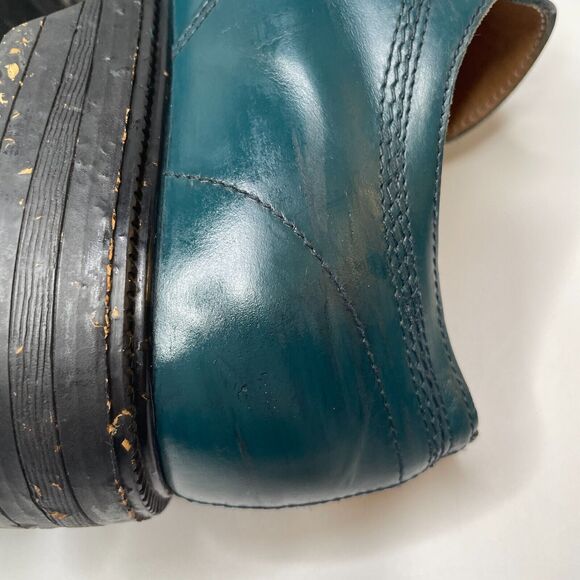 KENZO Teal Black Speckled Lug Sole Streetwear Dress Shoes Mens Size EU 43/US 9.5 main image 6